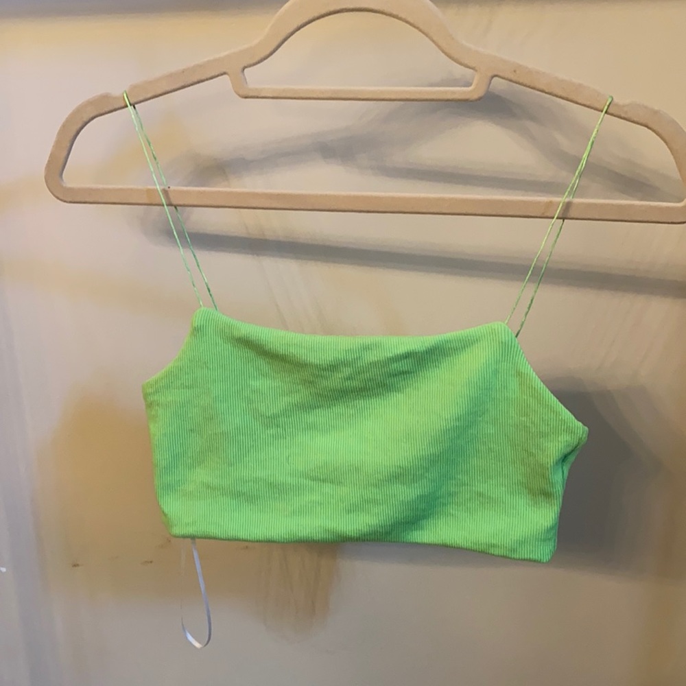 Princess Polly Lime Green Crop Top